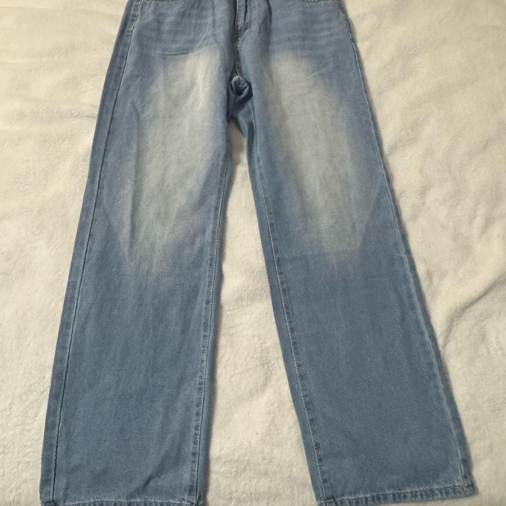 SHEIN Women's Light Blue Flare Jeans